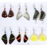 BO181 Boucles d'oreille en ailes papillons
