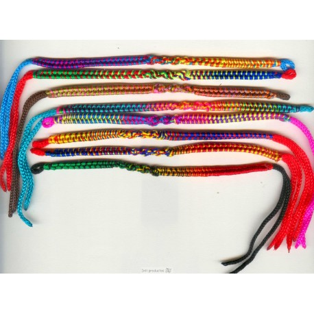 Bracelets macramé très coloré nylon du Pérou à prix discount